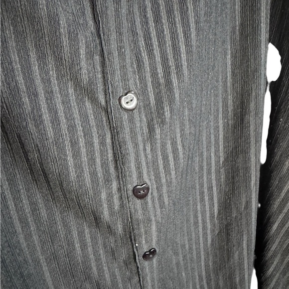 Black Collard Mini Button-up Dress - 20/4X - Picture 7 of 8